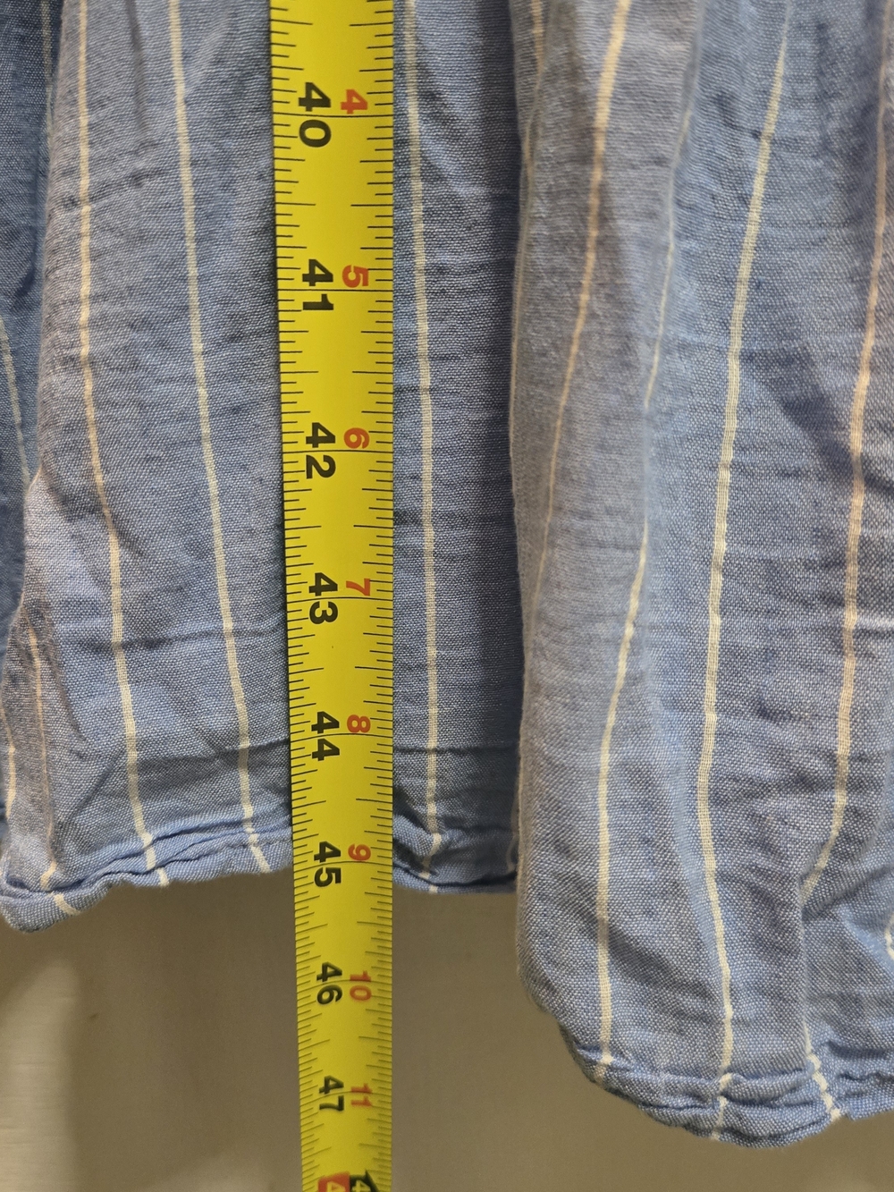 Old Navy Light Blue and White Striped Midi Sundress - Picture 9 of 9
